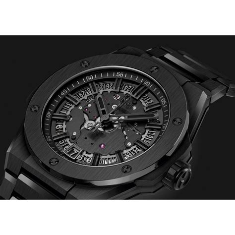 hublot black all|hublot integrated time only.